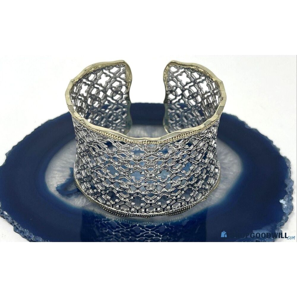Kendra Scott Two Tone Filigree Cuff Bracelet